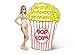 BigMouth Inc. Giant Popcorn Pool Float, Funny Inflatable Vinyl Summer Pool or Beach Toy, Patch Kit Included
