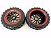 King Motor X2 Wheels (red) (set of 2) Fits LOSI 5IVE T and Rovan LT 4WD Truck