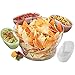 Jumbl Serve Chilled Bowl Set | Floating Salad Cups | Serving Spoon & Fork