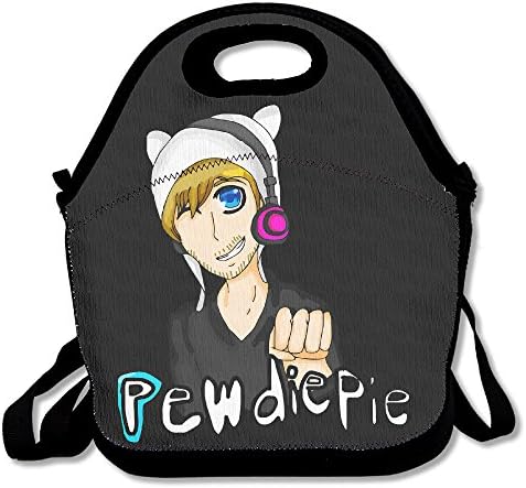 IEUBAG Lunch Bag Pewdiepie Lunch Tote Lunch Box For Women Men Kids With Adjustable Strap