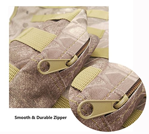 ESA Supplies Tactical Molle Airsoft Vest Paintball Combat Training Vest Soft Vest Tan Python Pattern