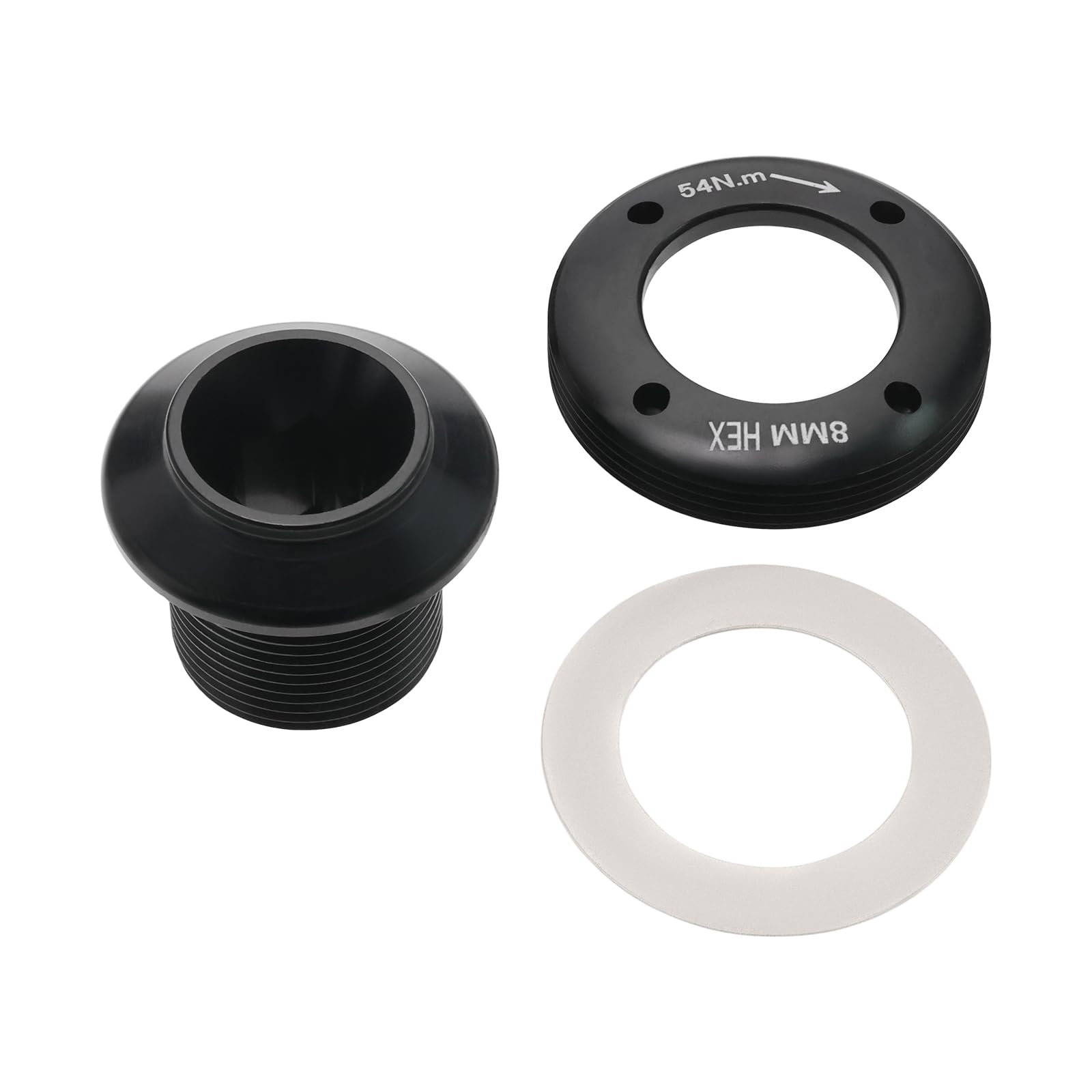 EMSea 1 Set of Bike Bicycle Crank Arm Bolt Kit Self-Extracting M18/M30 Aluminium Alloy Bolt Puller Compatible with SRAM NX GX Force XX1 Black