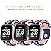 DEKER Bands Compatible with Fitbit Versa/Versa Lite/SE Smartwatch Bands, Breathable Soft Silicone Adjustable Replacement Bracelet Strap Wristbands (Small 5.5-6.7