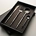 Jinsen Stainless Steel Flatware Set for Home Kitchen Restaurant Hotel (Matt Black)