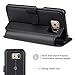 Galaxy S6 Edge Case, TANNC Flip Leather Wallet Phone Case [Layered Dandy] - [Card Slot][Flip][Wallet] - For SAMSUNG Galaxy S6 Edge Devices - Black