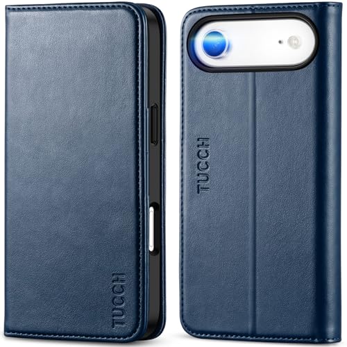 TUCCH Folio Wallet Case for iPhone Air Deep Blue