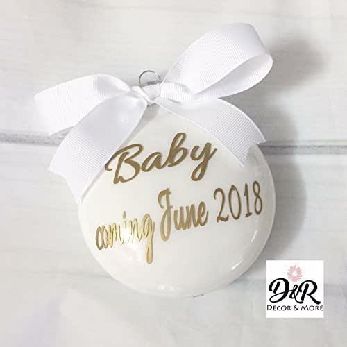 baby coming ornament