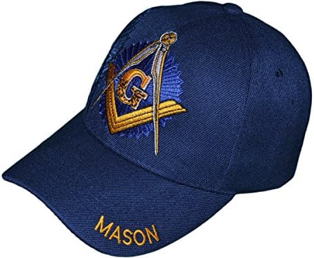 Freemason Mason Symbol Adjustable 3D Embroidery Baseball Mesh Cap Hat w/Lanyard
