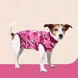 Suitical Recovery Suit Dog XX-Small Pink Camouflage