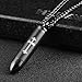 HZMAN Stainless Steel Celtic Cross Bullet Cremation Jewelry Keepsake Memorial Ash Urn Necklace Black 22+2