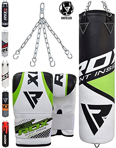 Rdx heavy boxing 4ft 5ft punch bag unfilled mma punchin…