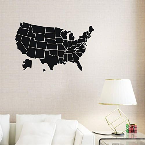 aooyaoo Kid Wall Vinyl Sticker Decals Decor for USA Map