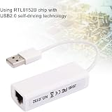 Cuifati USB 2.0 Ethernet Adapter RJ45 White ABS RTL8152B Chip Plug Play Network view 7