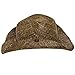 Peter Grimm Mens Straw Round Up Cowboy Hat, Dark Brown