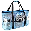 Beach Bag, Extra Large Beach Bags for Women Waterproof Sandproof, Mesh Beach Tote Bags Pool Bag Beach Essentials
