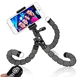 Phone Tripod, WEMFG Flexible Tripod for Phone with Wireless Remote for Iphone& Android Phone, Camera, Sports Camera and Gopro