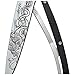 Deejo Pocket Knife Tattoo Viking Dragon, Liner Lock, grenadilla Wood Handle