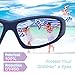 RIVBOS Rubber Kids Polarized Sunglasses With Strap Glasses Shades for Boys Girls Baby and Children Age 3-10 RBK003 （805-navy blue）