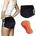 Twotwowin Women's 3D Padded Cycling Shorts Coolmax Quick Dry Lightweight Breathable Bicycle Bike Underwear (8-S(Waist 25.2''-30.0''))