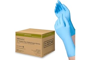 TRONEX 9099 Powder Free XS - XL 12" Long Cuff 5 Mil Thick Nitrile Exam Glove Chemo-Rated Extended Medical Gloves