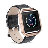 GinCoband Fitbit Blaze bands,Genuine Leather bands with Frame for Fitbit Blaze Smart Fitness Watch,NO Tracker