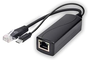 PoE Splitter 5V MicroUSB Power Over Ethernet 48V to 5V POE Splitter for Camera MicroUSB Type C DC5.5x2.1 DC3.5x1.35