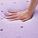 LUCID 3 Inch Lavender Infused Memory Foam Mattress Topper - Ventilated Design - Queen Size