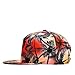 Connectyle Vintage Coconut Palm Tree Print Fitted Flat Bill Hats Fashion Cool Snapback Hip Hop Cap Hat