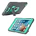 iPad Mini 4 Case,iPad Mini 4 Retina Case,BENTOBEN 3 in 1 Hybrid [Soft&Hard] Heavy Duty Rugged Stand Cover Shockproof Anti-Slip Anti-Scratch Full-Body Protective Cases for iPad Mini 4,Gray/Mint Green
