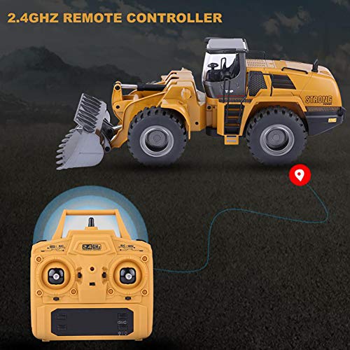 Delili 22 Kanal Fernbedienung Bulldozer, 2,4 GHz 1/14 Sehr groß RC Bagger Spielzeug Kinder, Fernbedienung Auto Jungen… – Bild 5