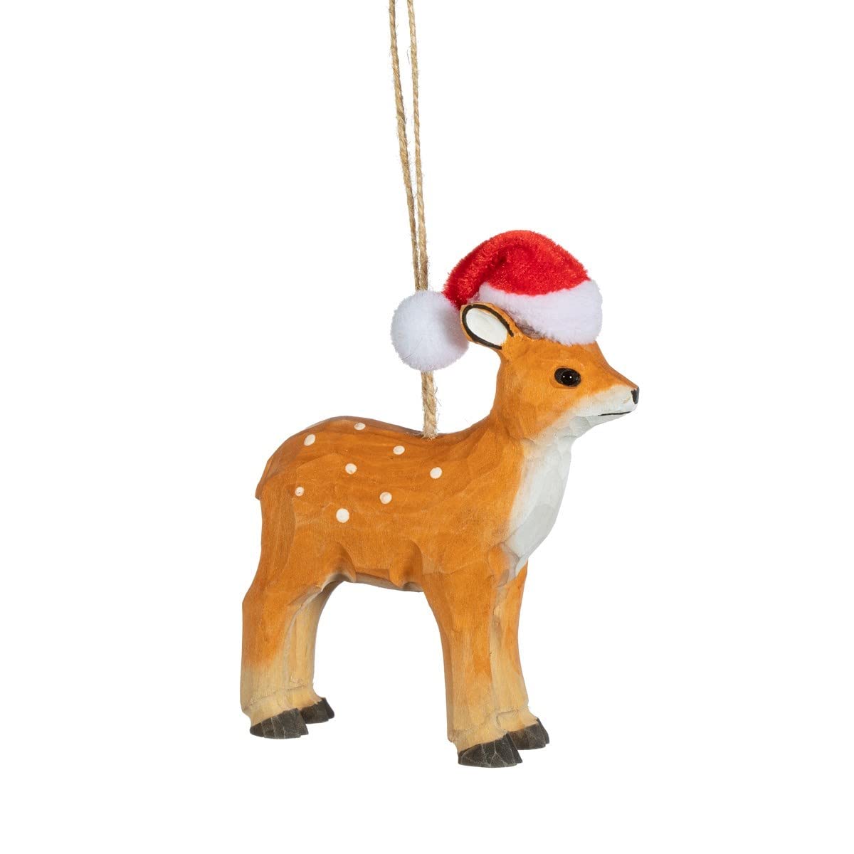 Sass & Belle Wooden Deer Hanging Decoration