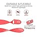 Threenine Watch Band, Durable Soft Silicone Compatible Watch Strap Replacement Sport Band Watch Band Series 4 Series 3 Series 2 Series 1 Sport, Edition (Watermelon Red, 40mm(38mm) S/M)