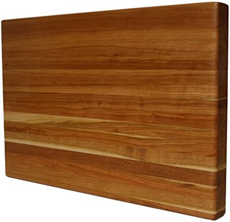 Kobi Blocks Cherry Edge Grain Butcher Block Wood Cutting Board 23" x 23" x 1"