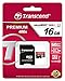 Transcend 16GB MicroSDHC Class10 UHS-1 Memory Card with Adapter 60 MB/s (TS16GUSDU1)