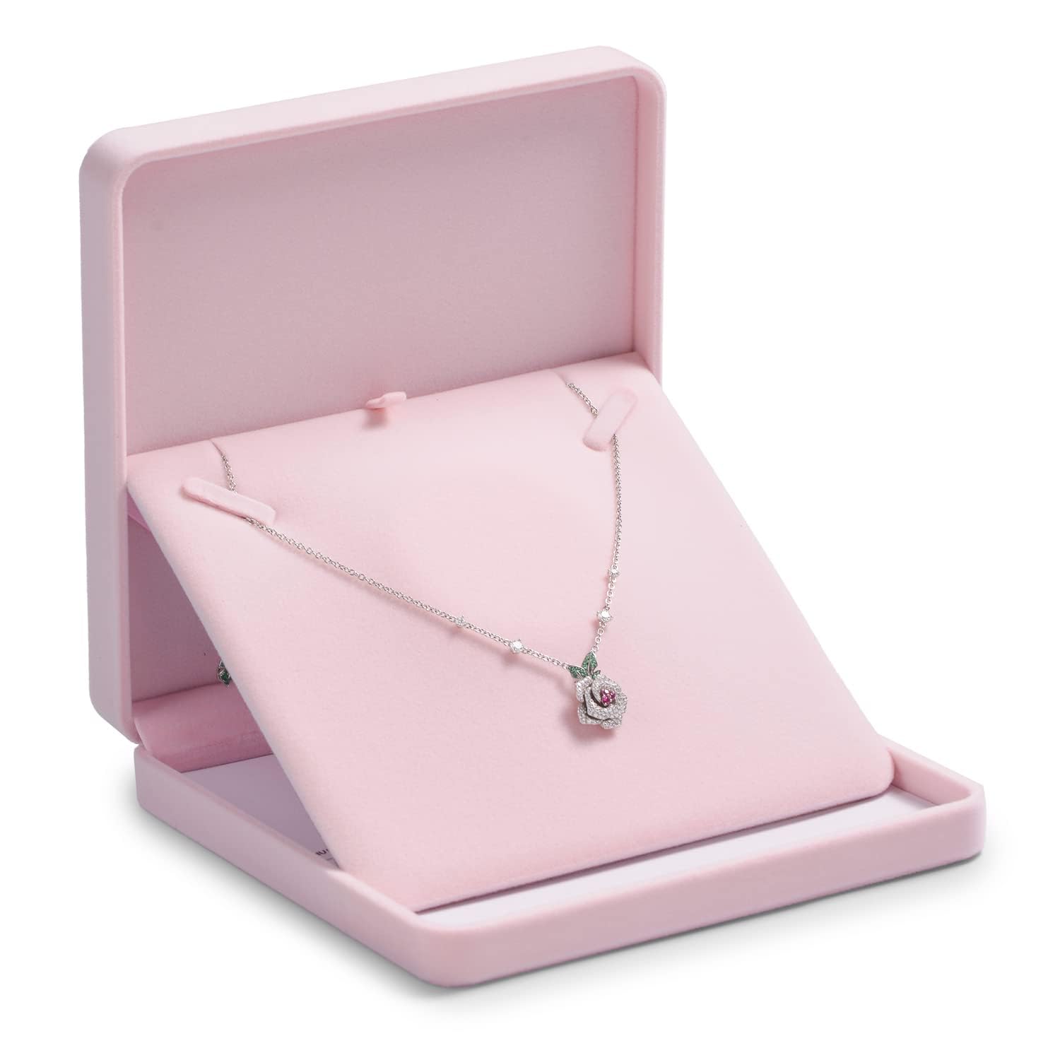 Oirlv Velvet Big Necklace Box Necklace Organiser Box Pendant Organiser Case for Birthday Christmas Anniversary Mothers Day