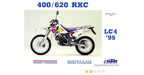 320191 1995 KTM 400 620 RXC Motorcycle 