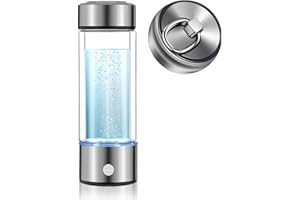 Fetinar Hydrogen Water Bottle, PEM SPE Technology Portable Hydrogen Water Ionizer Machine Essentials for Men Women, Rechargeable Hydrogen Water Generator for Home Office Travel