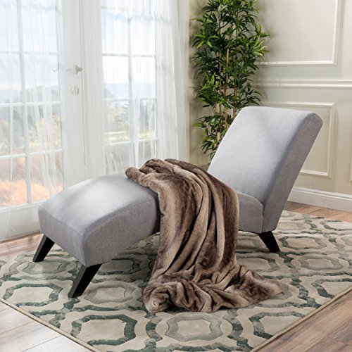 Swanson Grey Fabric Chaise Lounge