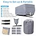 RVMasking Upgraded 100% Waterproof Oxford Travel Trailer RV Cover, Fits 31'7