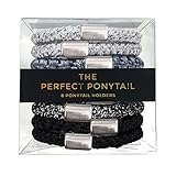 Kitsch Perfect Ponytail Hair Ties, Silver