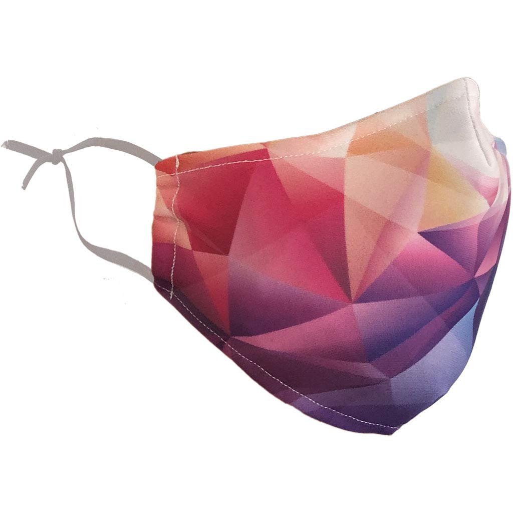 Delfina Stay Safe Reusable Face Mask Protection Washable Mouth & Nose Shield Breathable Anti Smoke Pollution Bike Motorcycle Sport (Diamonds)