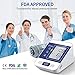 COOCEER Upper Arm Digital Blood Pressure Monitor with 2 Users 198 Memory,Automatic Heart Rate Pulse Monitor with Large Screen Display Home Use Care Device