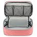 Gonex Travel Underwear Organizer,Large Compartment Bra Travel Organizer Bag Ultralight Bra Packing Cube for Underwear Bras Cosmetics Accessories Coral
