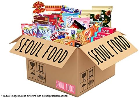 Military Snack Box (21 Count) Japanese Candy, Korean Snacks &amp; More - Premium Care Packages - Variety of Asian Favorites Travel Snack Food for Military Armed Forces