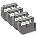 Uniwork M-K231 Compatible for Brother P-touch M-K231 M-231 M-K231S M231 MK-231 Label Tape for Brother PT-M95 PT-90 PT-70BM PT-65 PT-85 Black on White (0.47 Inch x 26.2 Feet 12mm x 8m)(4 Pack)