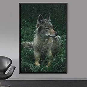 signwin Framed Canvas Wall Art Pupper Animals Chic...