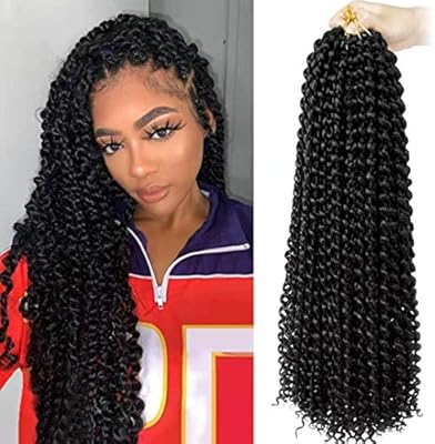 6 Packs Crochet Passion Braiding Twist Hair 18inch Long Bohemian