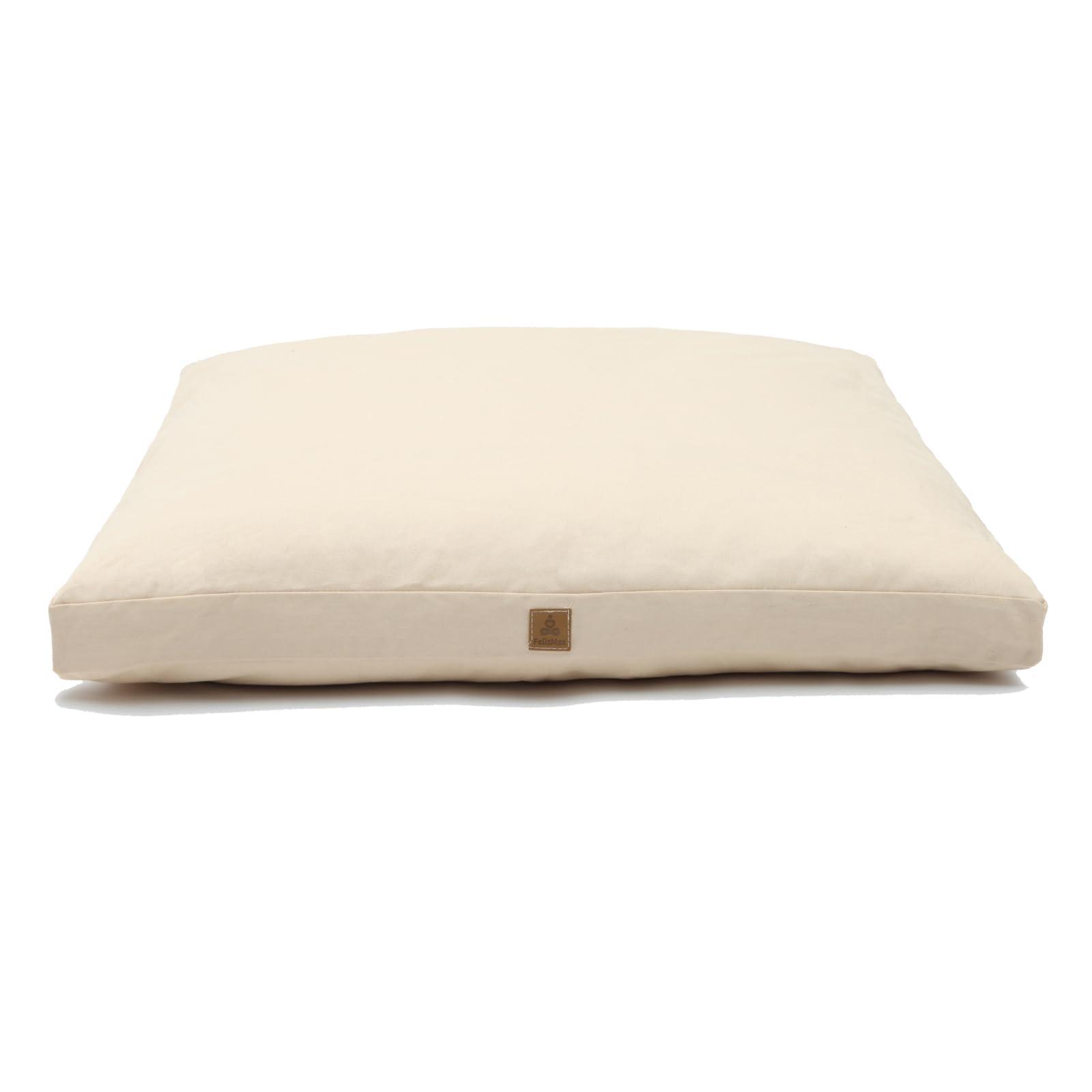 Photo 1 of FelizMax Zabuton Meditation Mat (36"×28"×3") Luxurious Meditation Cushion for Kneeling Sitting Large Floor Pillow Zafu/Bench-Washable Cotton Cover 100% Organic Cotton Filling (White)