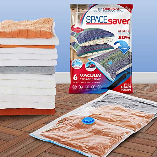 Spacesaver-Premium-Reusable-Vacuum-Storage-Bags-Save-80-More-Storage-Space-Double-Zip-Seal-Leak-Valve-Travel-Hand-Pump-Included-Large-6-Pack