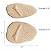 Skyfoot’s Ball of Foot Cushions, Metatarsal Pads and Self-Sticking Forefoot Cushions for Pain Relief - 2 Pairs